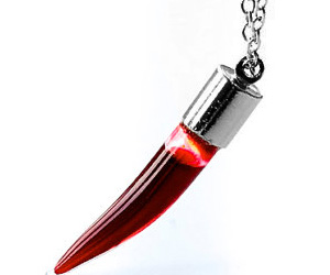 Vampire Blood Vial Necklace.